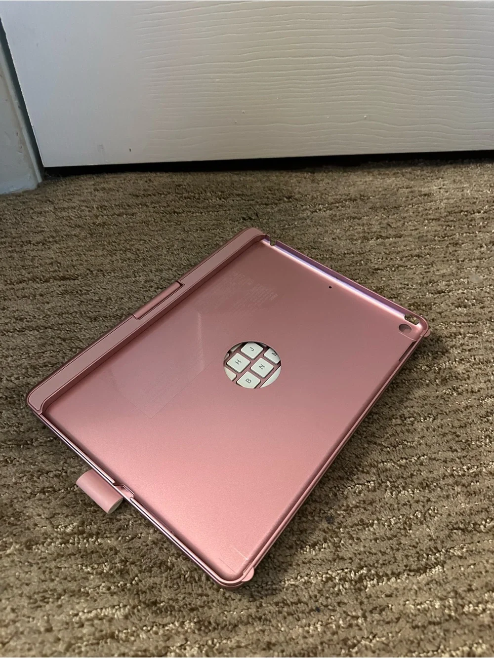 Rose Gold ipad Keyboard Case with Trackpad - Compatible Bluetooth Keyboard